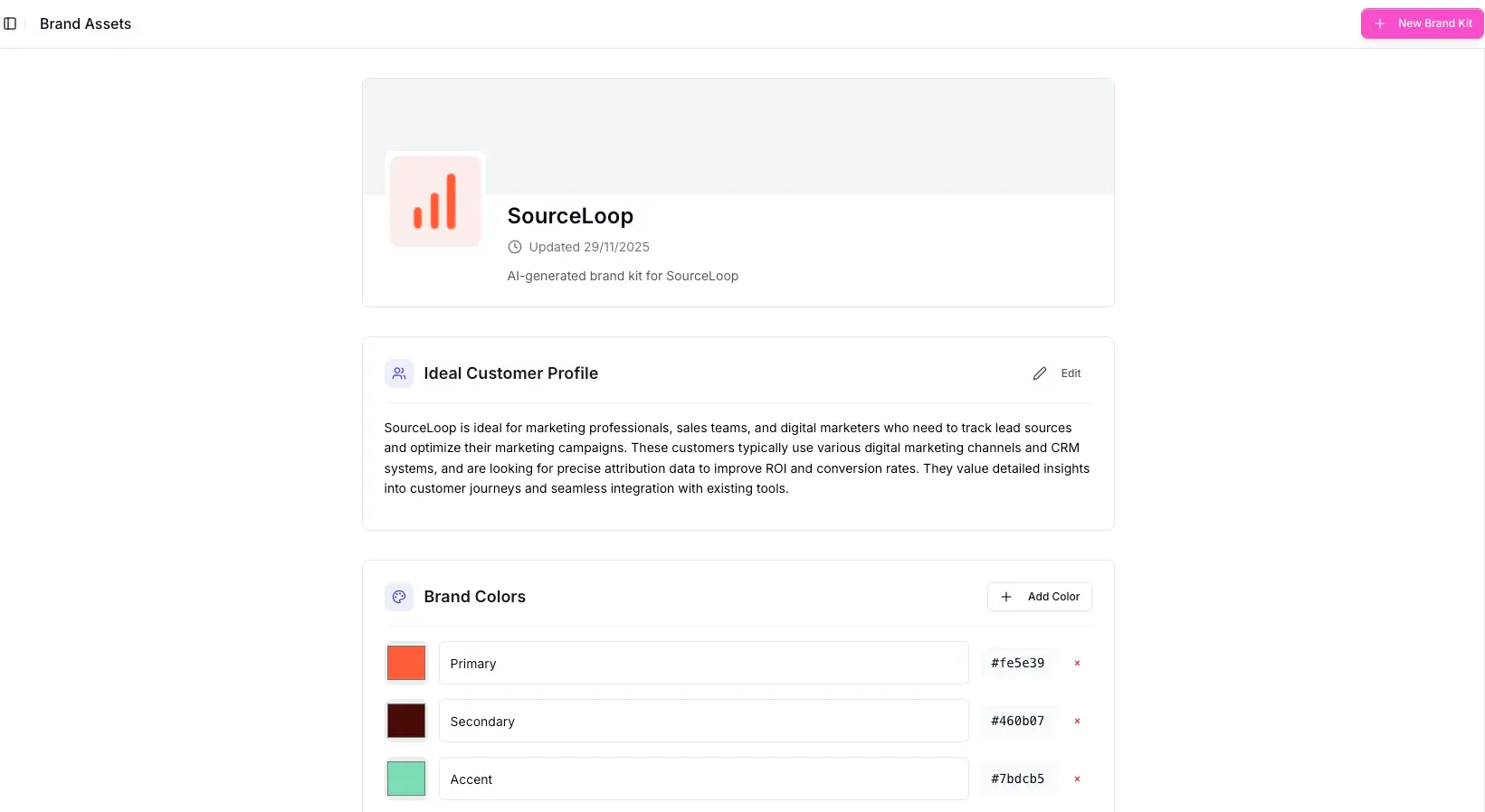 Brand Kit Dashboard